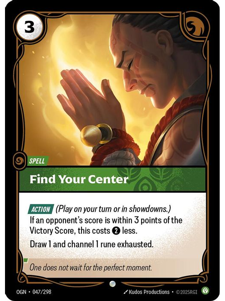 047/298 C Find Your Center (FOIL) 1