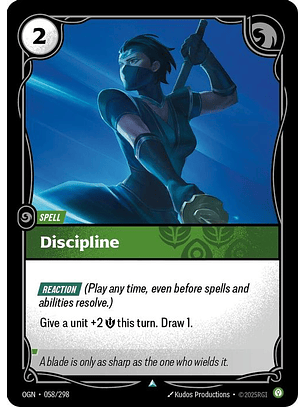 058/298 U Discipline (FOIL)
