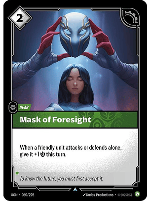060/298 U Mask of Foresight (FOIL)