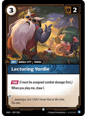 087/298 C Lecturing Yordle (FOIL)
