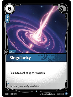 105/298 U Singularity (FOIL)