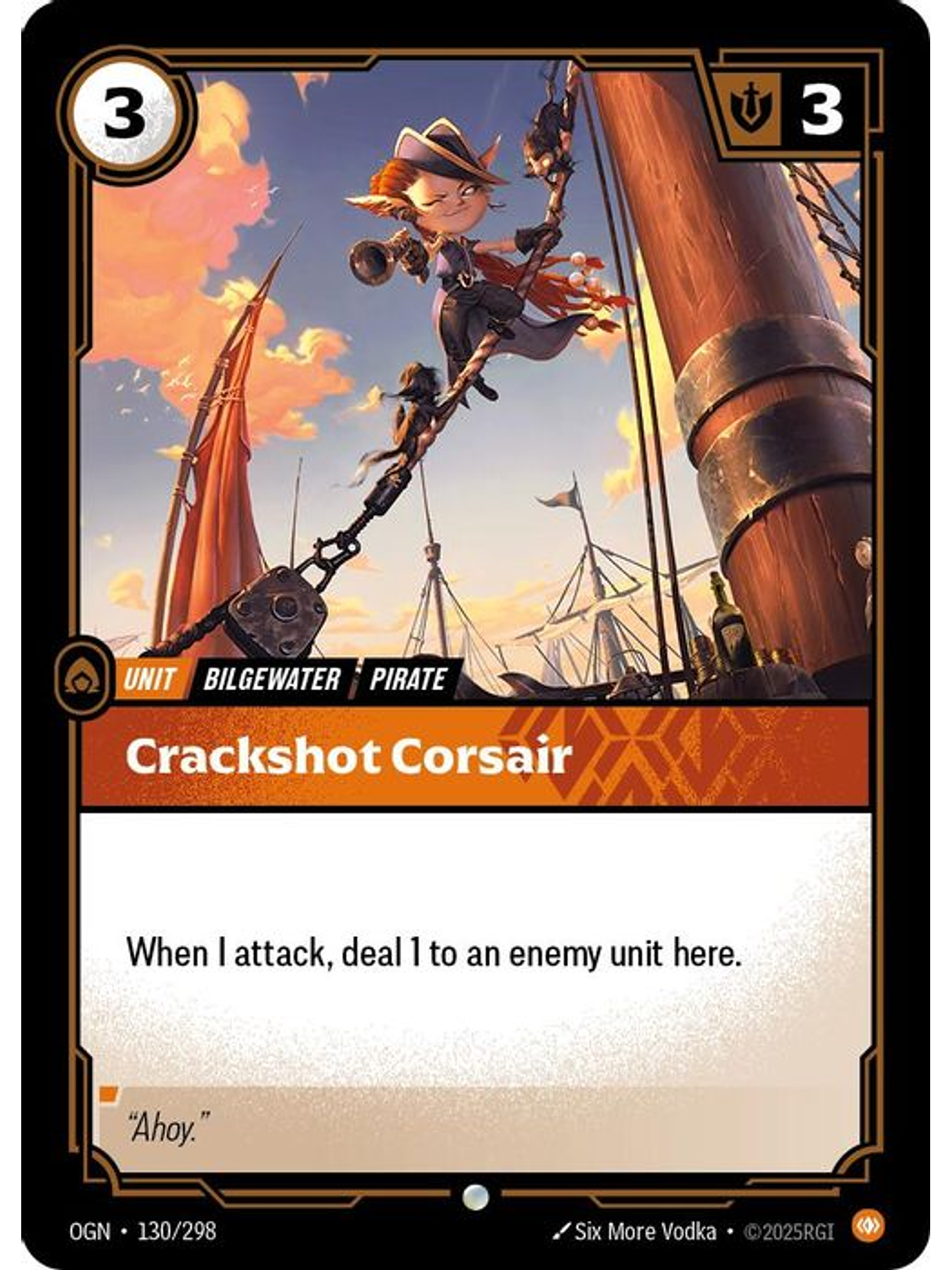 130/298 C rackshot Corsair (FOIL) 1
