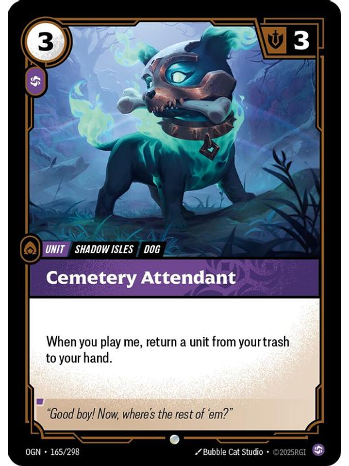 165/298 C emetery Attendant (FOIL) 1