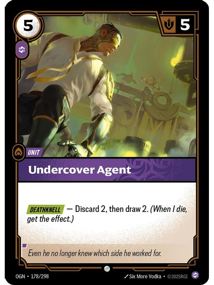 178/298 C Undercover Agent (FOIL) 1