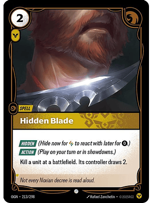 213/298 C Hidden Blade (FOIL)