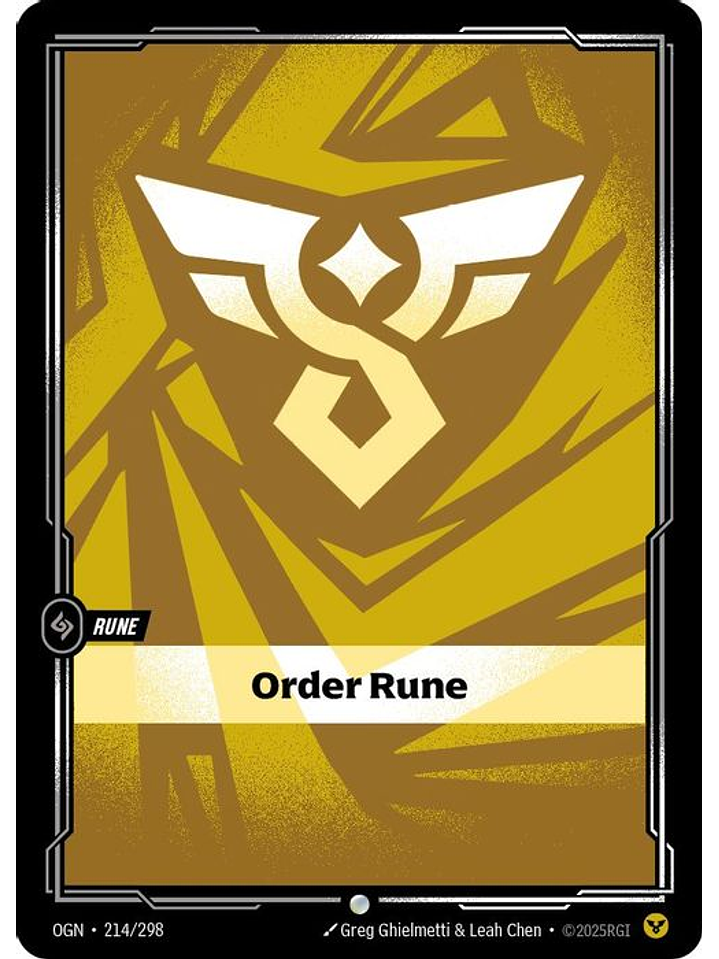 214/298 C Order Rune (FOIL) 1