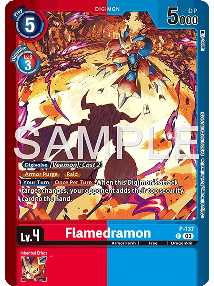 P-137 (Alternate Art) Flamedramon 1