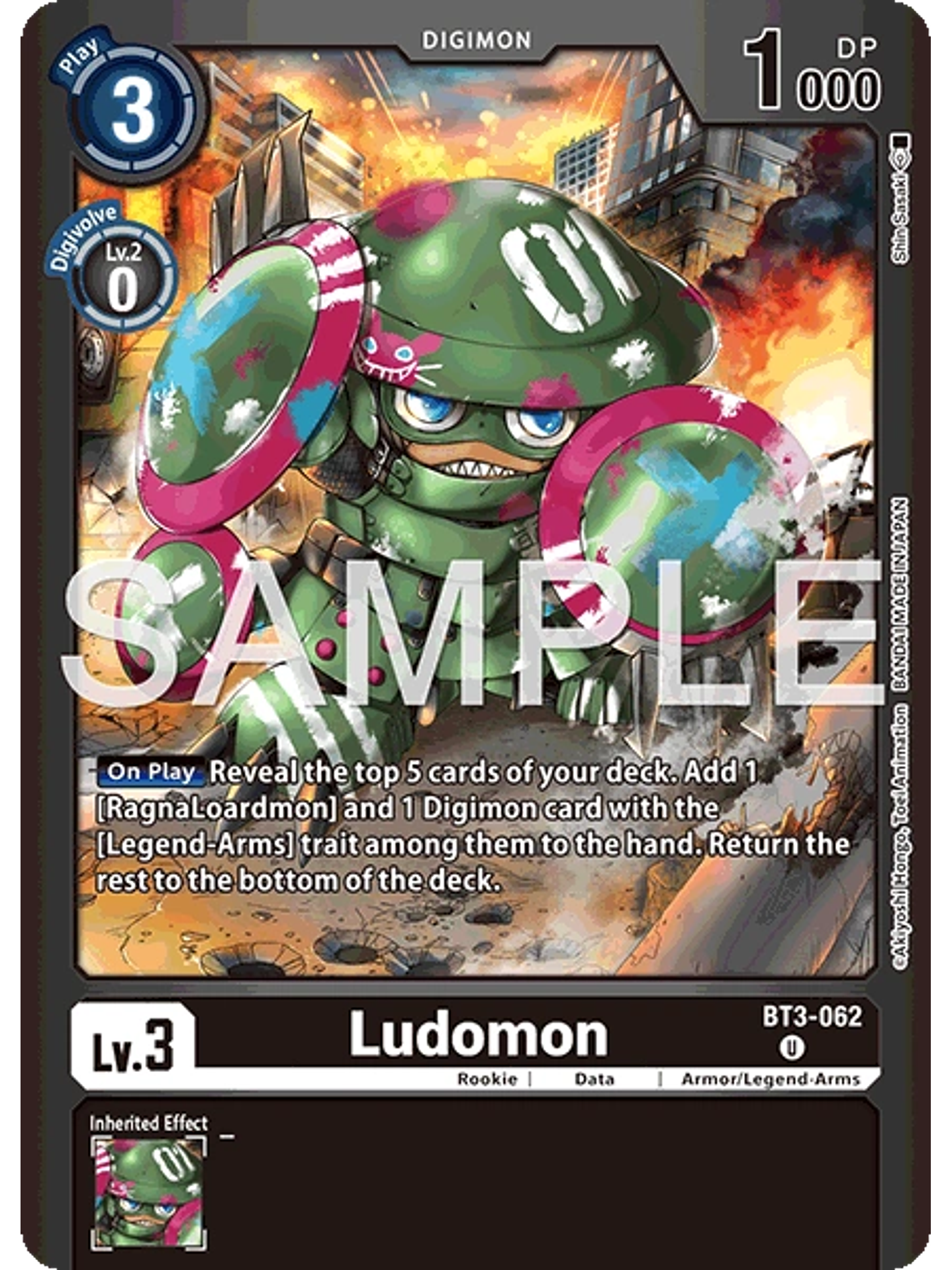 BT3-062 (Alternate Art) Ludomon 1