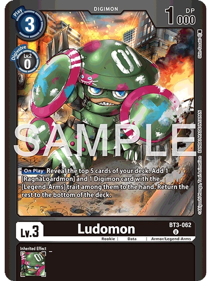 BT3-062 (Alternate Art) Ludomon 1