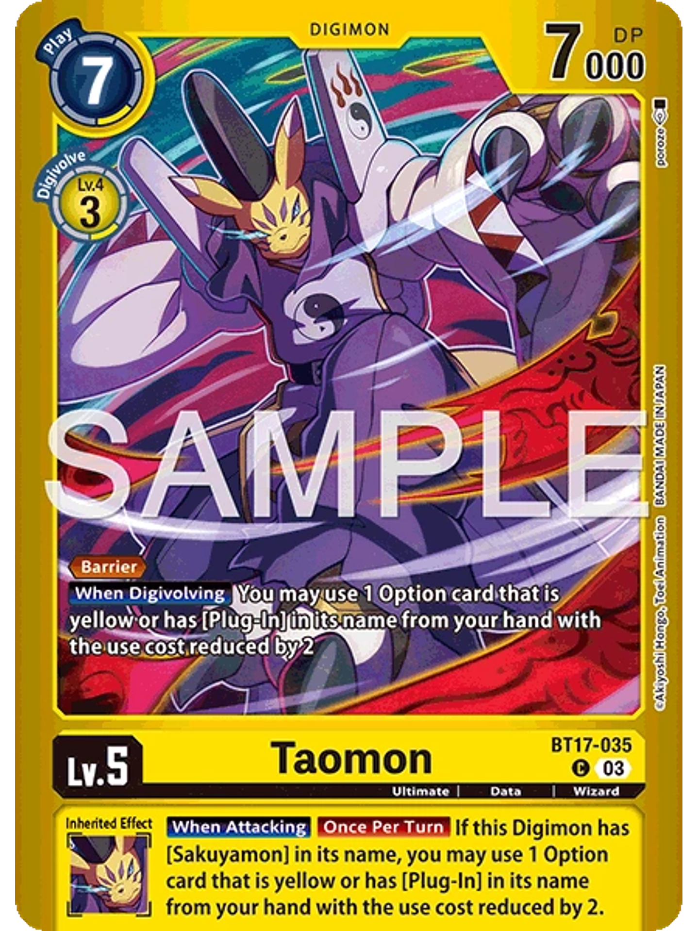 BT17-035 (Alternate Art) Taomon 1
