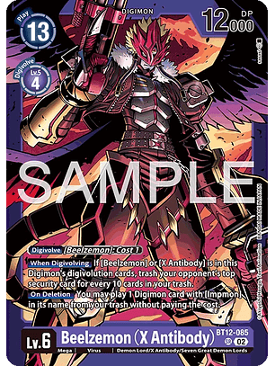 BT12-085 (Alternate Art) Beelzemon (X Antibody)