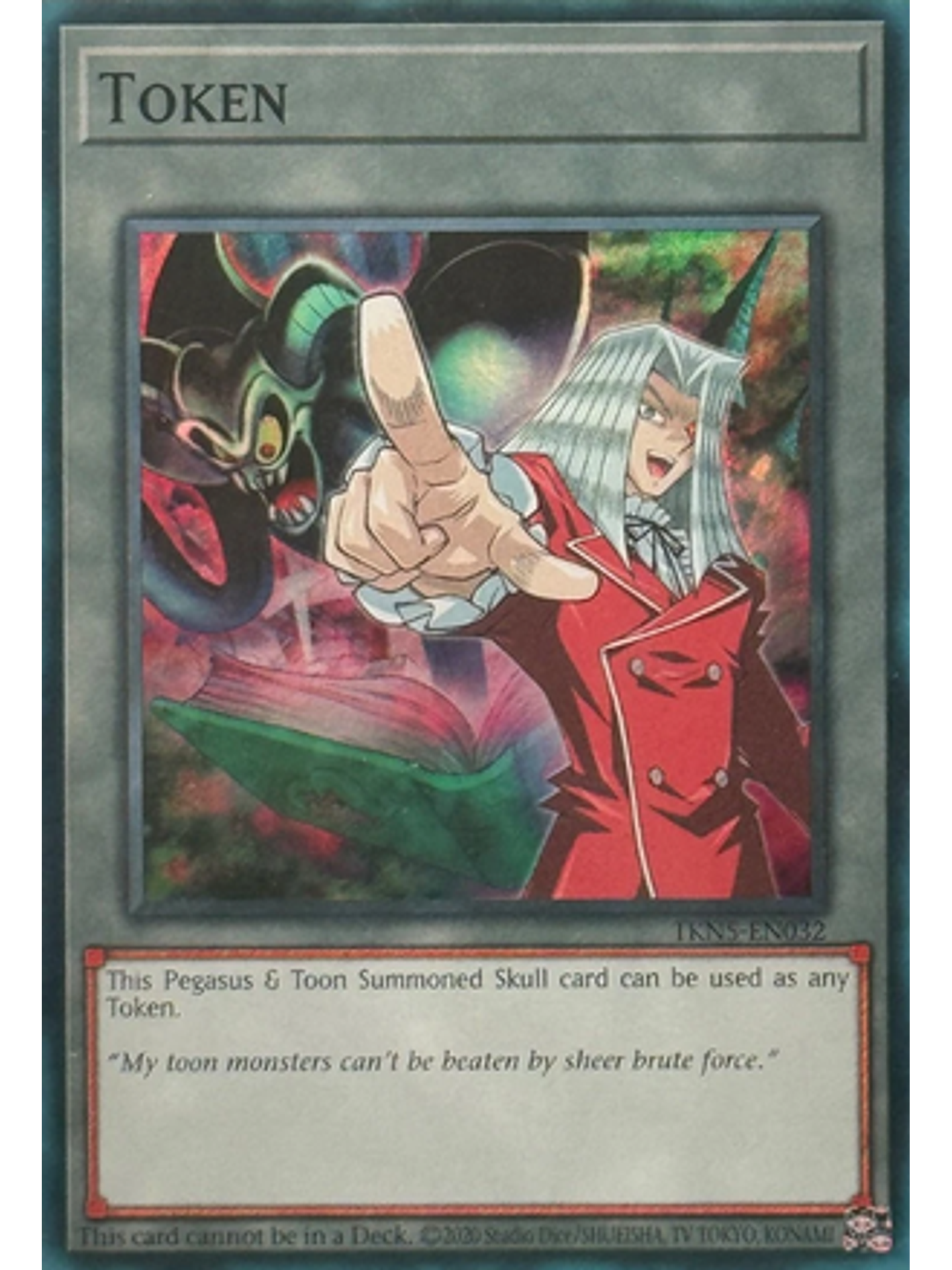 Token: Pegasus & Toon Summoned Skull - TKN5-EN032 - Super Rare 1st Edition (DOOD) 1