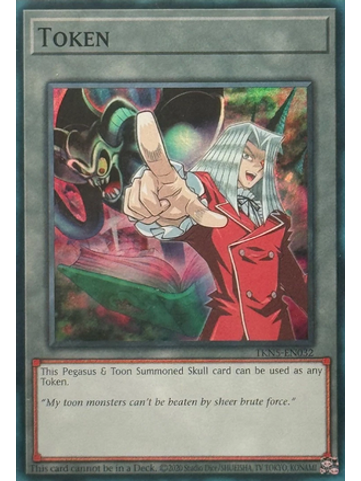 Token: Pegasus & Toon Summoned Skull - TKN5-EN032 - Super Rare 1st Edition (DOOD) 1