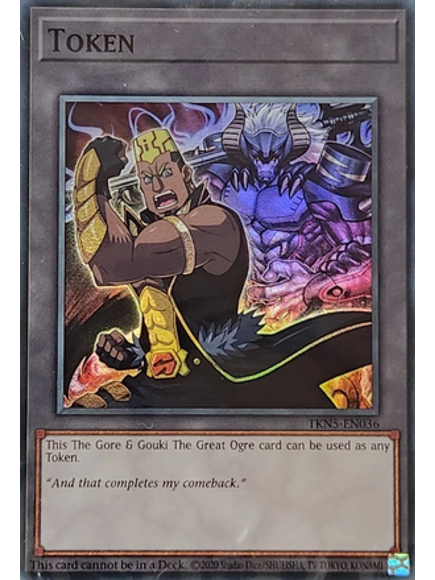 Token: The Gore & Gouki The Great Ogre - TKN5-EN036 - Super Rare 1st Edition (DOOD) 1