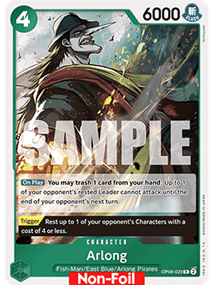 OP06-023 R Arlong (Zoro Deck)