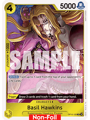 OP10-109 R Basil Hawkins (Nami Deck)