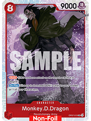OP07-015 SR Monkey.D.Dragon (015) (Luffy Deck)