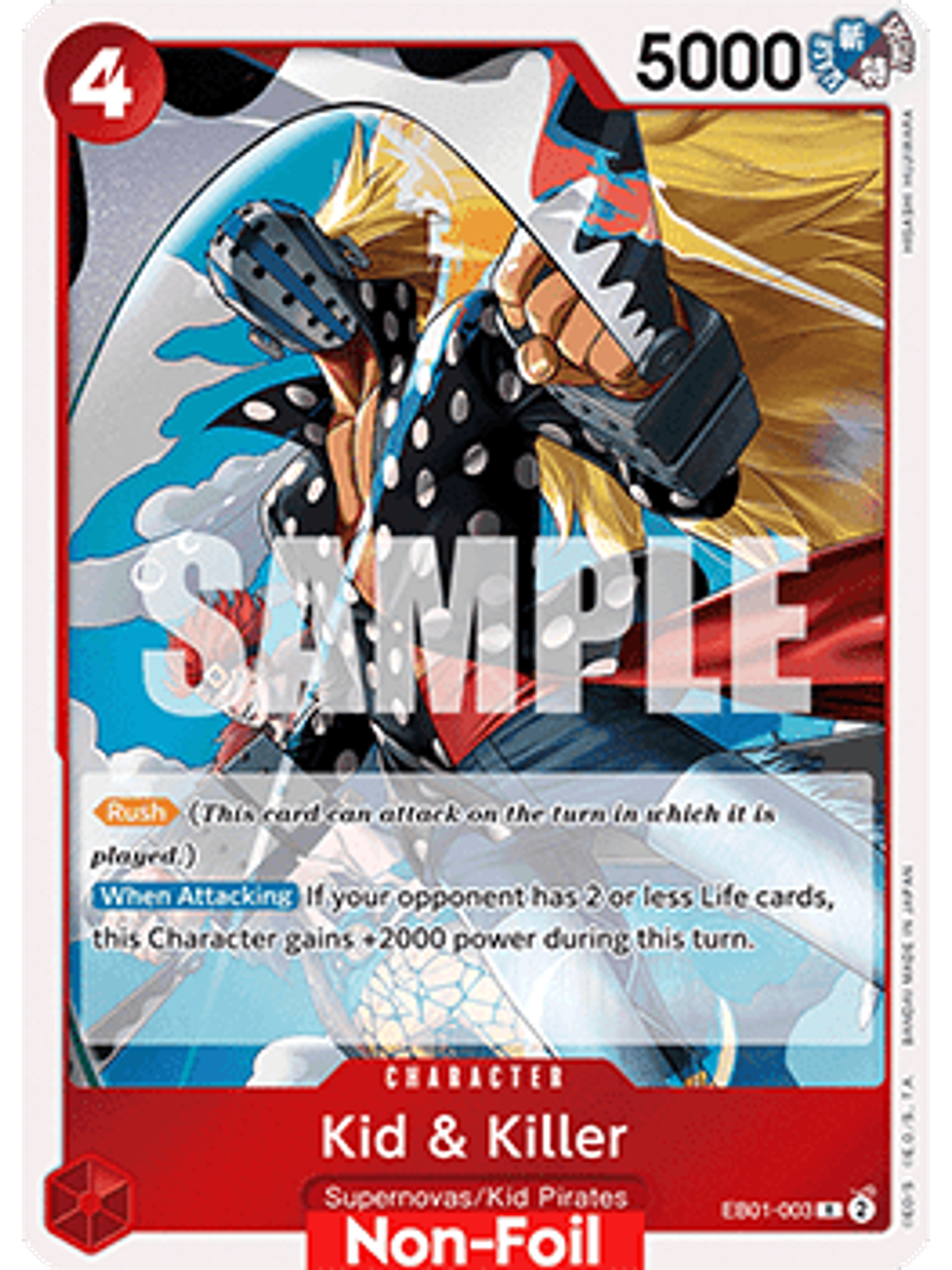 EB01-003 R Kid & Killer (Luffy Deck) 1