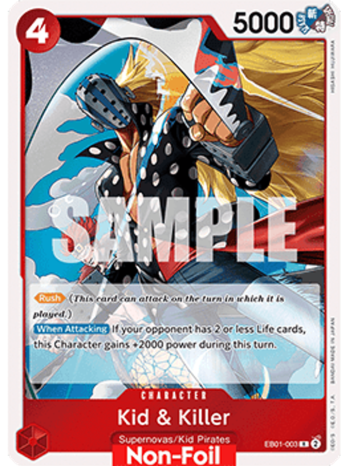 EB01-003 R Kid & Killer (Luffy Deck) 1