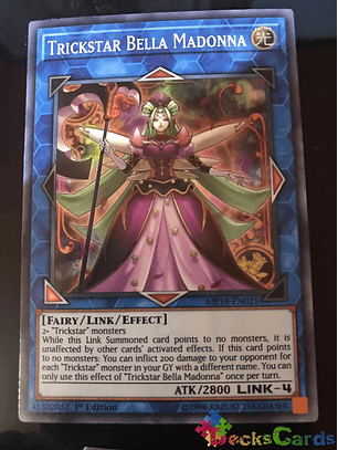 Trickstar Bella Madonna - MP19-EN021 - Super Rare 1st Edition