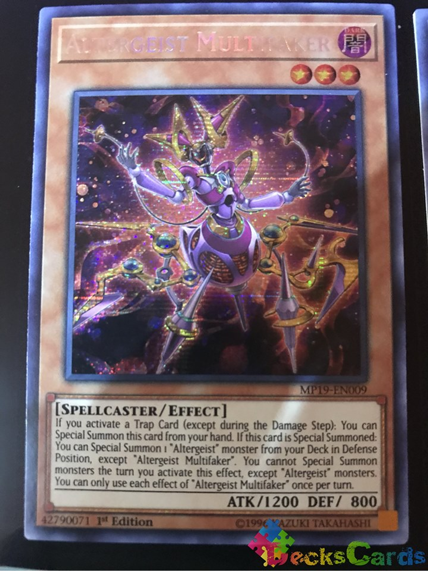 Altergeist Multifaker - MP19-EN009 - Prismatic Secret Rare 1st Edition 1
