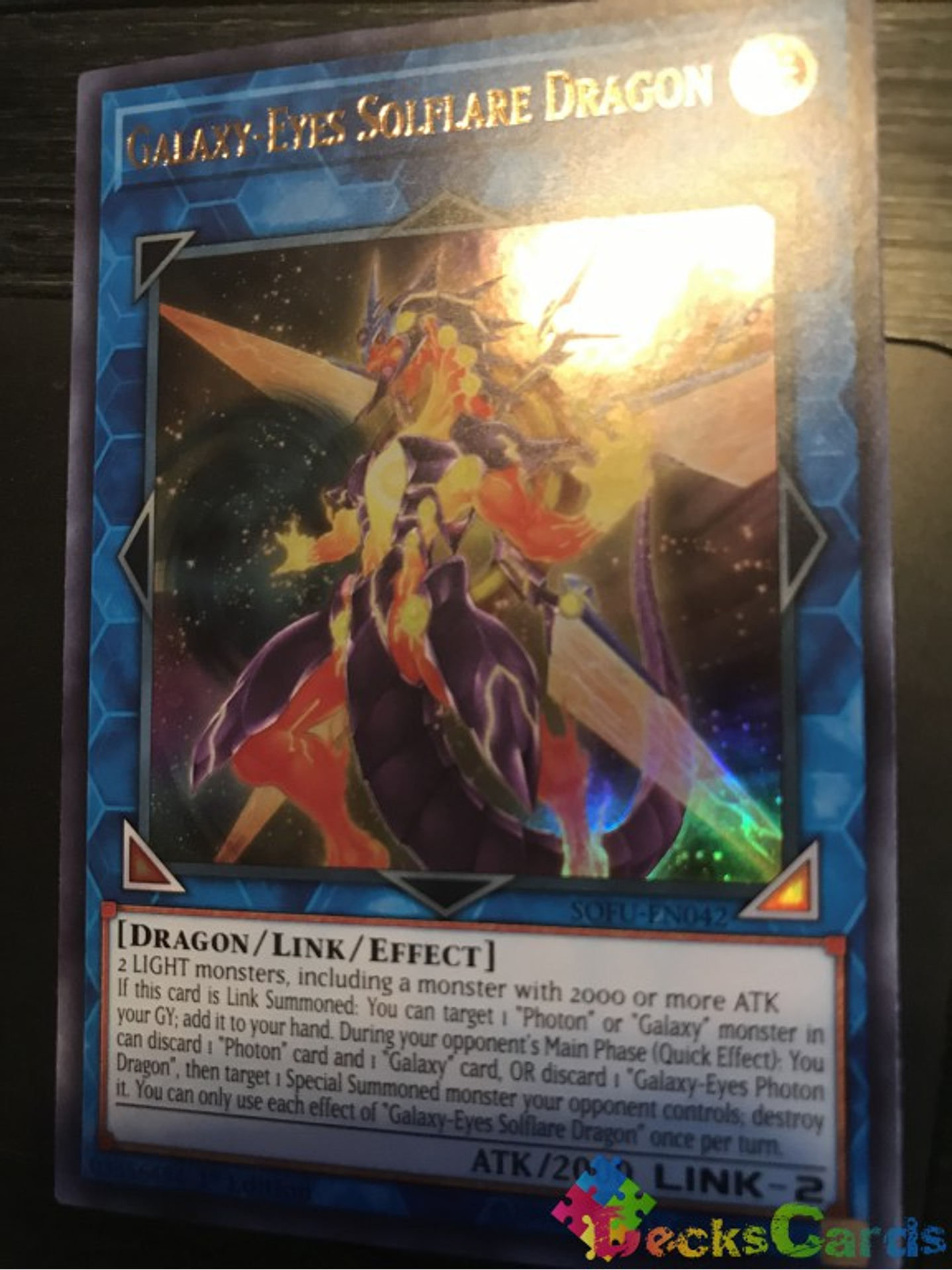 Galaxy-Eyes Solflare Dragon - SOFU-EN042 - Ultra Rare 1st Edition 1