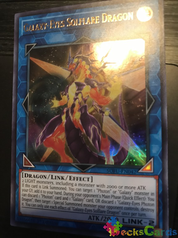 Galaxy-Eyes Solflare Dragon - SOFU-EN042 - Ultra Rare 1st Edition 1