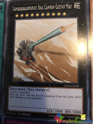 Superdreadnought Rail Cannon Gustav Max - LED4-EN039 - Rare 1st Edition