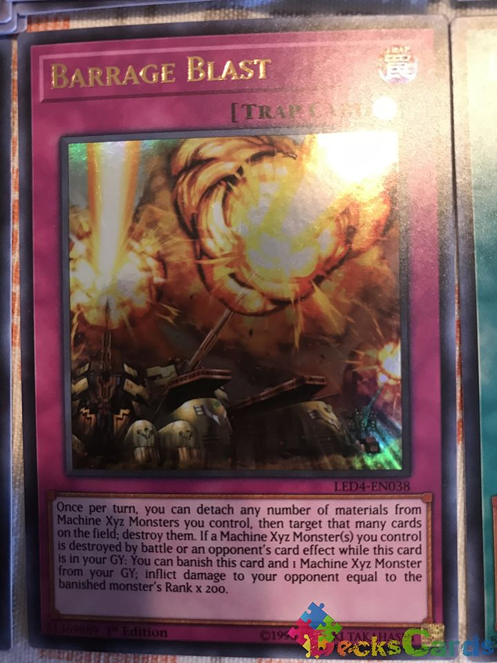 Barrage Blast - LED4-EN038 - Ultra Rare 1st Edition 1