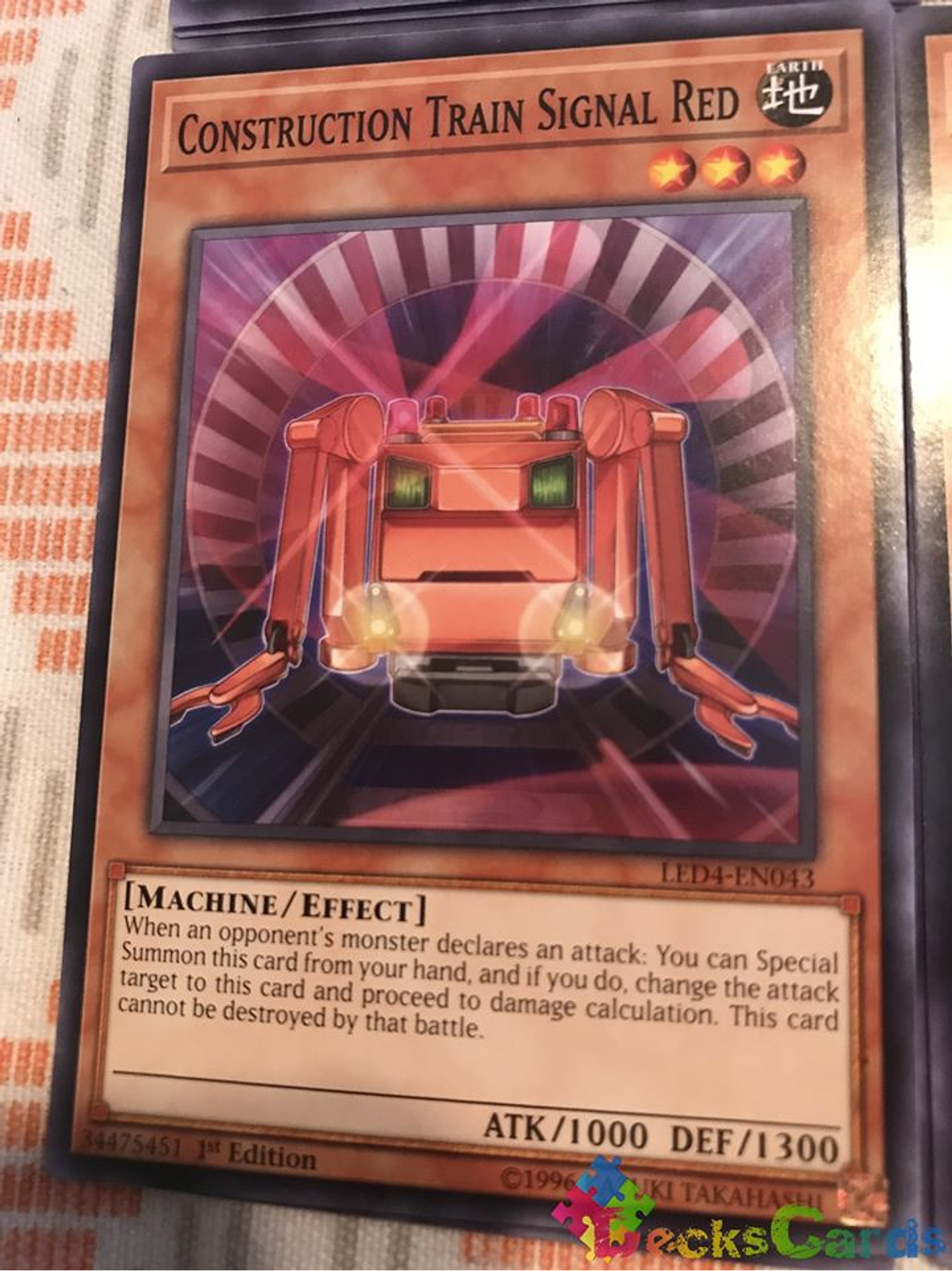 Construction Train Signal Red - LED4-EN043 - Common 1st Edition 1