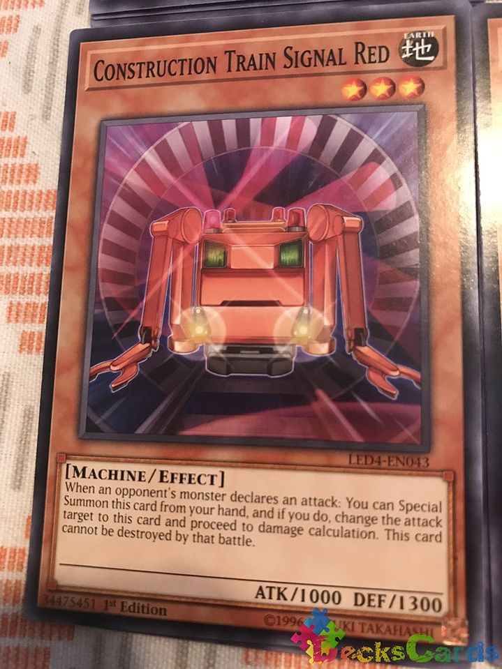 Construction Train Signal Red - LED4-EN043 - Common 1st Edition 1