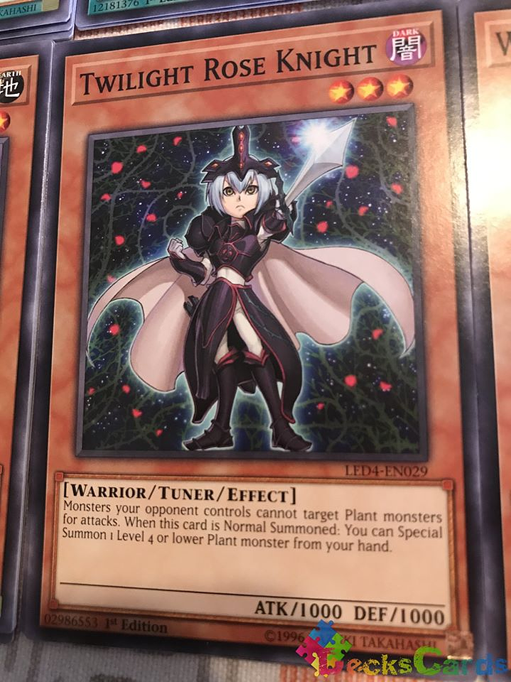 Twilight Rose Knight - LED4-EN029 - Common 1st Edition 1