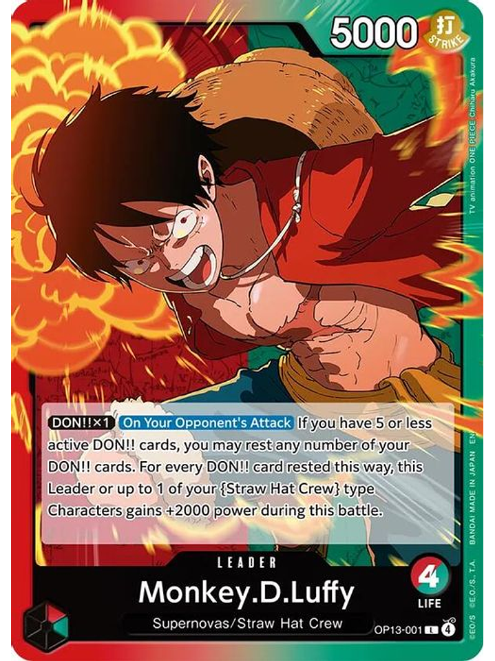 OP13-001 L Monkey.D.Luffy (001) 1