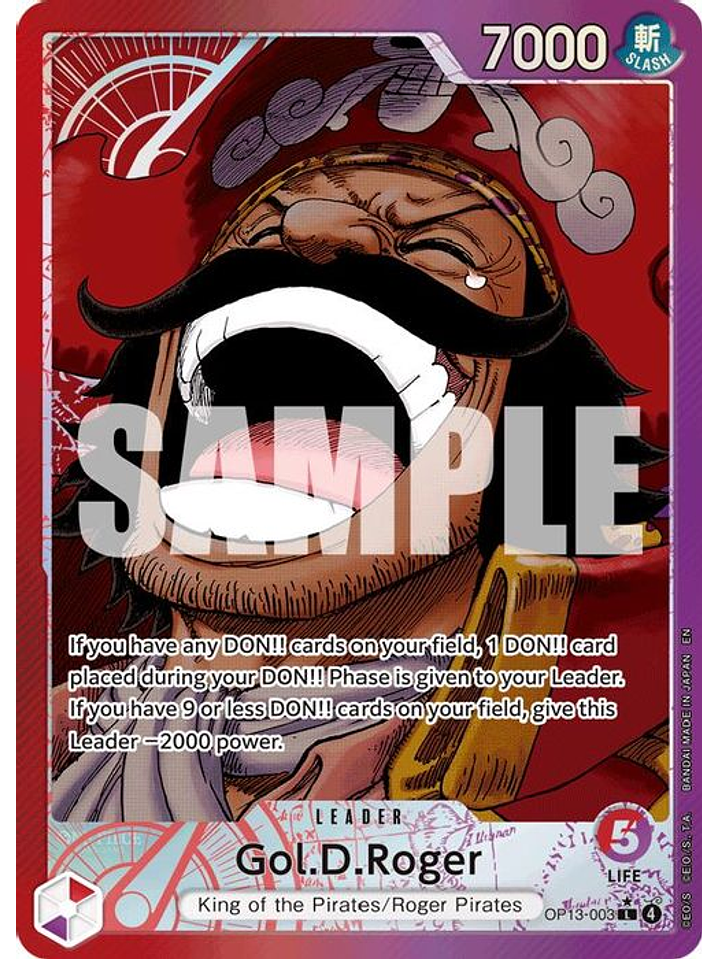 OP13-003 (Alternate Art) Gol.D.Roger (003) 1