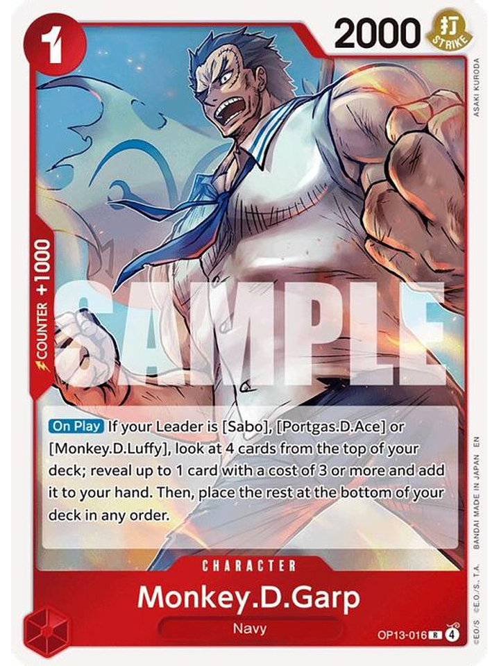 OP13-016 R Monkey.D.Garp 1