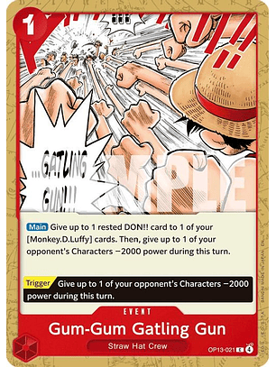 OP13-021 C Gum-Gum Gatling Gun