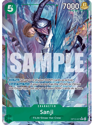 OP13-027 (Alternate Art) Sanji