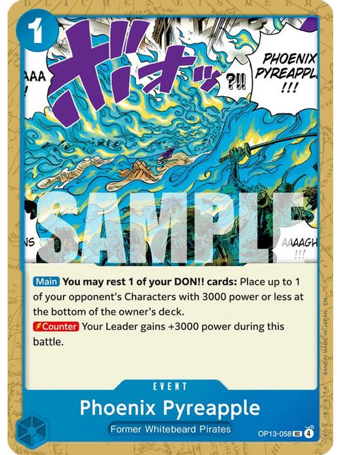 OP13-058 U Phoenix Pyreapple 1