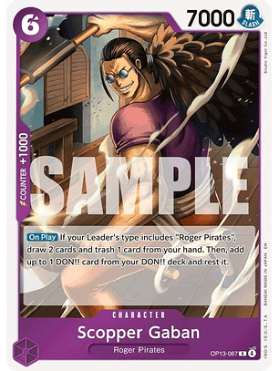 OP13-067 R Scopper Gaban