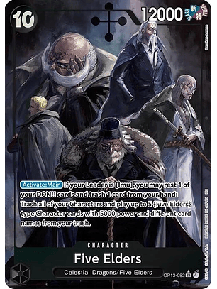 OP13-082 (Alternate Art) Five Elders