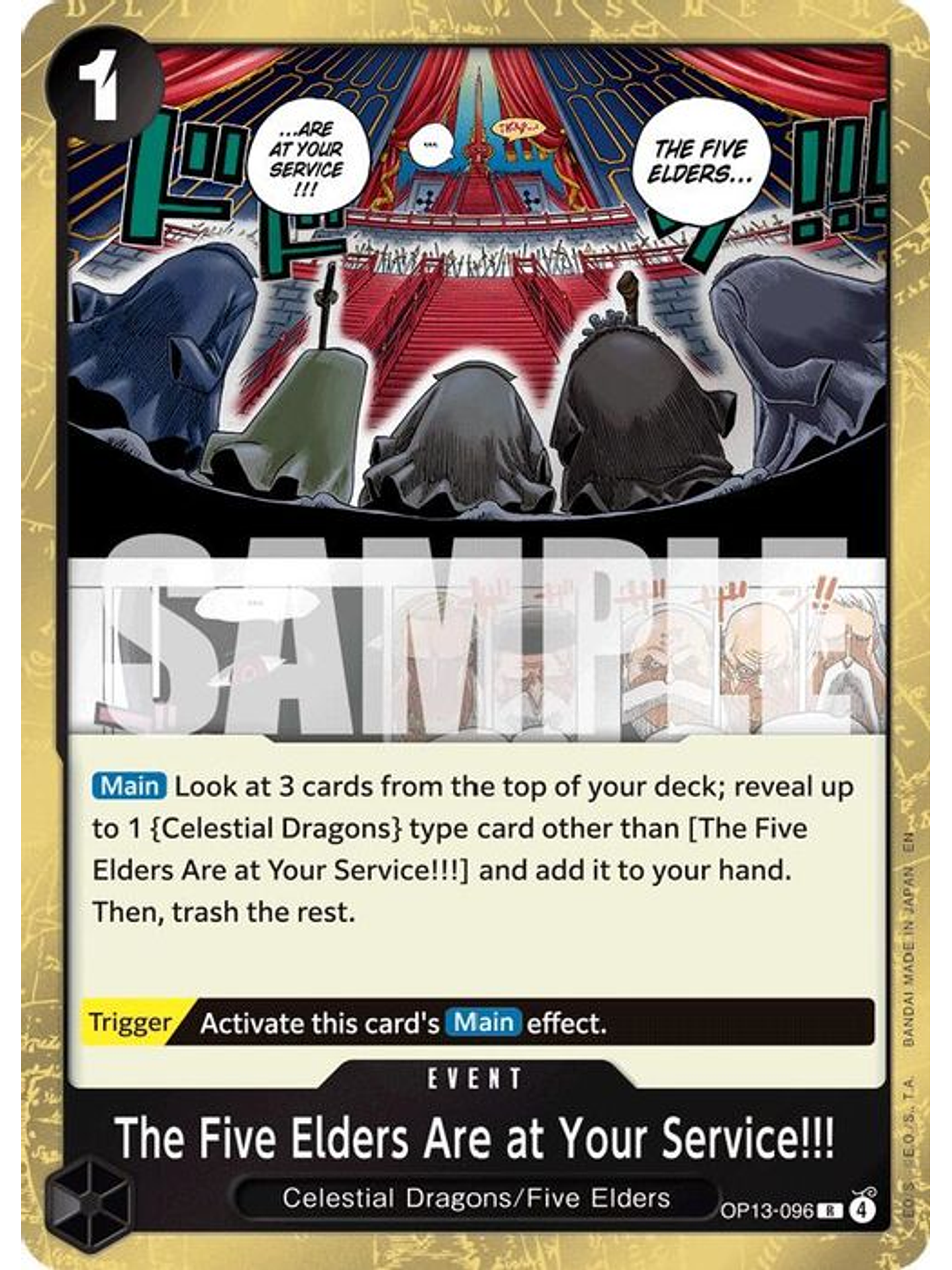 OP13-096 R The Five Elders Are at Your Service!!! 1