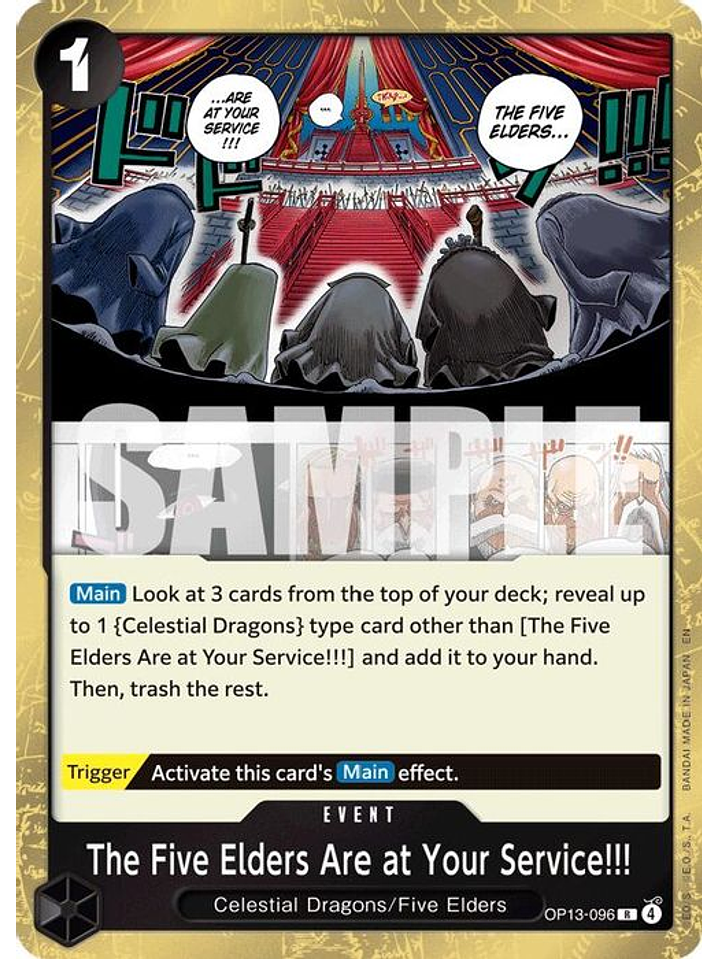 OP13-096 R The Five Elders Are at Your Service!!! 1