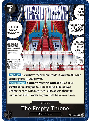 OP13-099 C The Empty Throne
