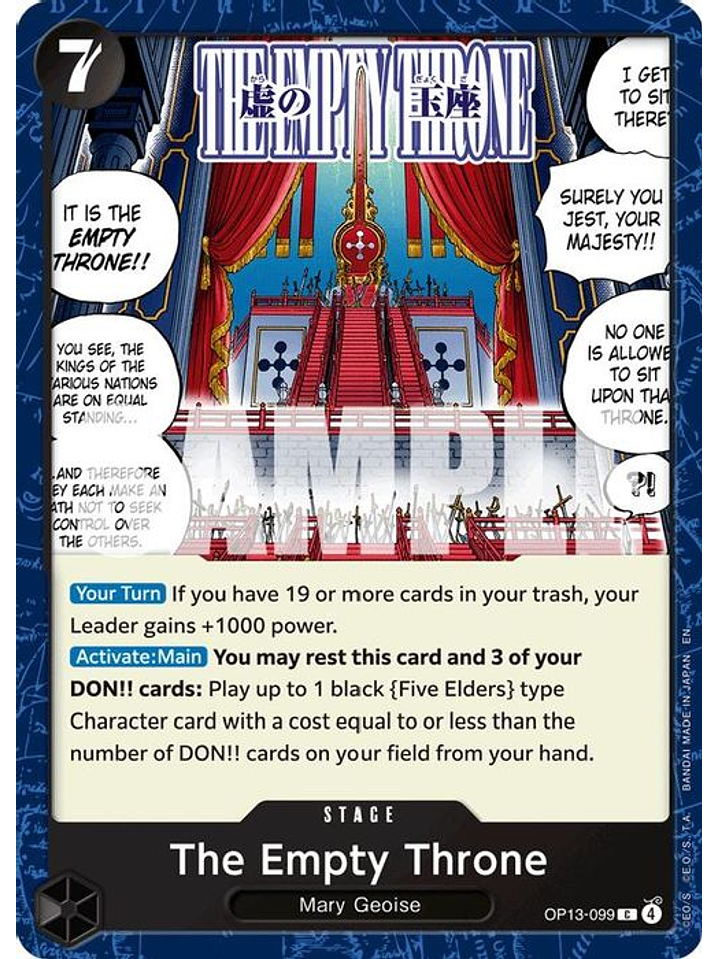 OP13-099 C The Empty Throne 1