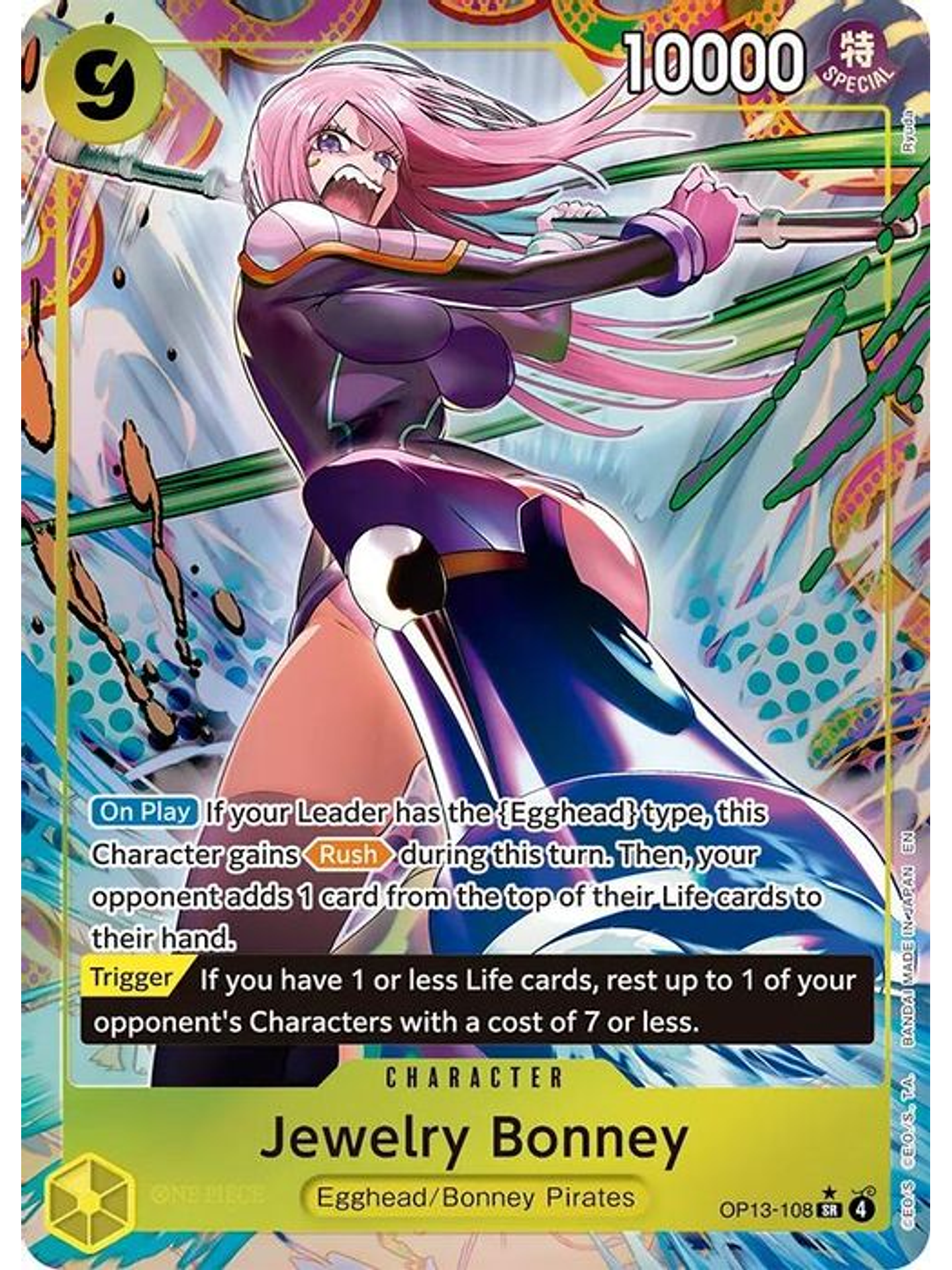 OP13-108 (Alternate Art) Jewelry Bonney (108) 1