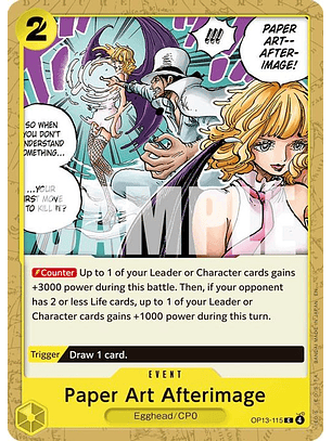 OP13-115 C Paper Art Afterimage