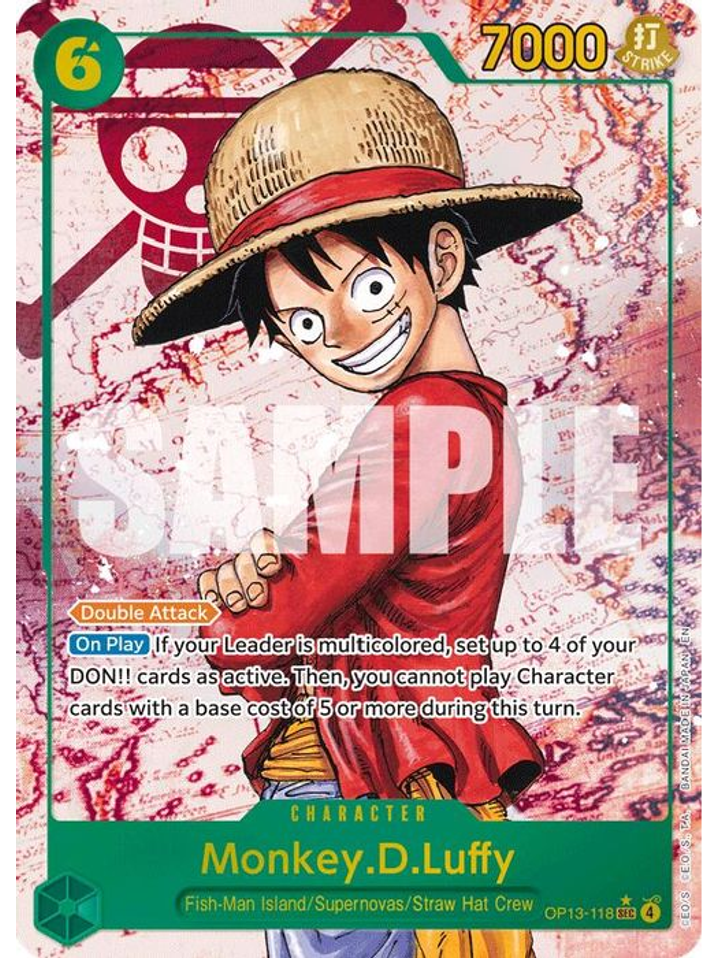 OP13-118 (Alternate Art) Monkey.D.Luffy (118) 1