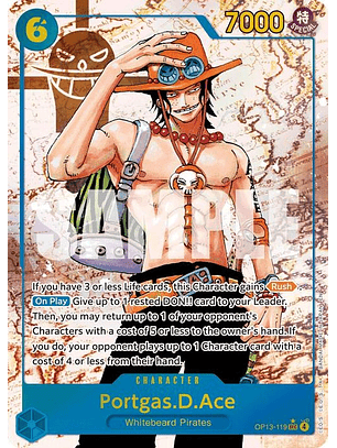 OP13-119 (Alternate Art) Portgas.D.Ace (119)