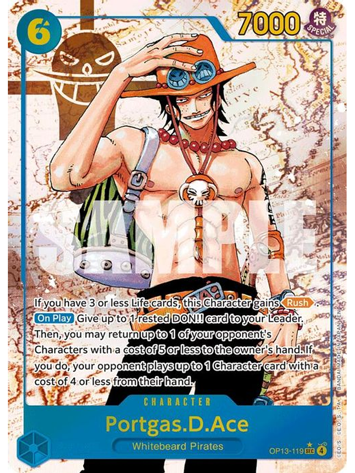 OP13-119 (Alternate Art) Portgas.D.Ace (119) 1
