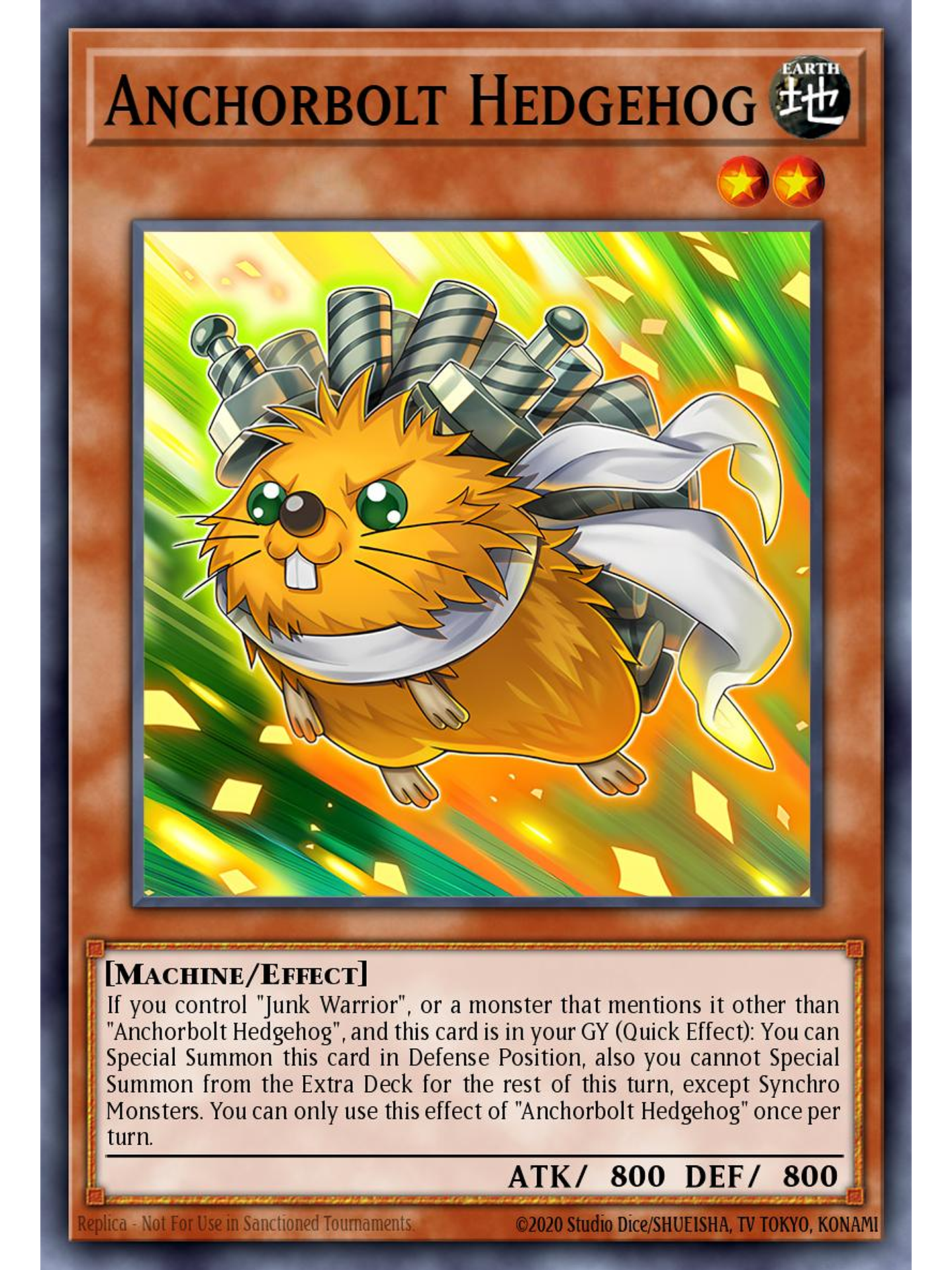 Anchorbolt Hedgehog - L5DD-ENY02 - Common 1st Edition 1